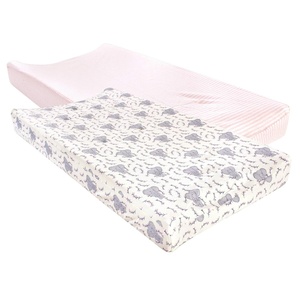 image:imageTouched by Nature Unisex Baby Organic Cotton Changing Pad Cover Girl Elephant One SizeGirl Elephant