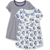 image:imageTouched by Nature Girls Toddler Baby and Womens Organic Cotton ShortSleeve and LongSleeve DressesBaby Toddler Navy Floral Short Sleeve