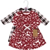 image:imageTouched by Nature Girls Toddler Baby and Womens Organic Cotton ShortSleeve and LongSleeve DressesRed Winter Folk