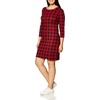image:imageTouched by Nature Girls Toddler Baby and Womens Organic Cotton ShortSleeve and LongSleeve DressesWomen Buffalo Plaid Long Sleeve