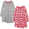 image:imageTouched by Nature Girls Toddler Baby and Womens Organic Cotton ShortSleeve and LongSleeve DressesYouth Poppy Long Sleeve