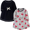 Baby Toddler Black Red Heart Long Sleeve