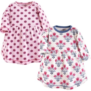 image:imageTouched by Nature Girls Toddler Baby and Womens Organic Cotton ShortSleeve and LongSleeve DressesBaby Toddler Abstract Flower Long Sleeve