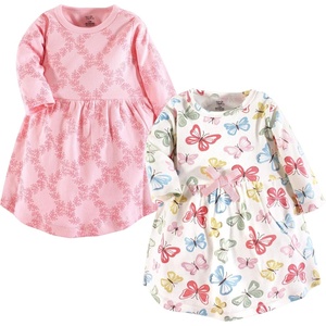 image:imageTouched by Nature Girls Toddler Baby and Womens Organic Cotton ShortSleeve and LongSleeve DressesBaby Toddler Butterflies Long Sleeve
