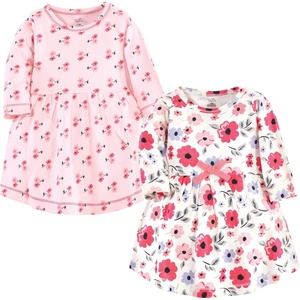 image:imageTouched by Nature Girls Toddler Baby and Womens Organic Cotton ShortSleeve and LongSleeve DressesBaby Toddler Coral Garden Long Sleeve