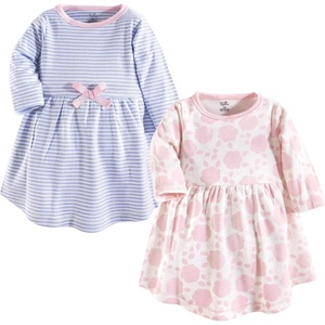 image:imageTouched by Nature Girls Toddler Baby and Womens Organic Cotton ShortSleeve and LongSleeve DressesBaby Toddler Floral Shadow Long Sleeve