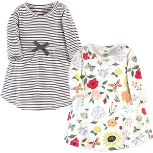 image:imageTouched by Nature Girls Toddler Baby and Womens Organic Cotton ShortSleeve and LongSleeve DressesBaby Toddler Flutter Garden Long Sleeve