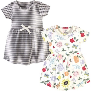 image:imageTouched by Nature Girls Toddler Baby and Womens Organic Cotton ShortSleeve and LongSleeve DressesBaby Toddler Flutter Garden Short Sleeve