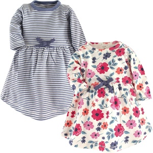 image:imageTouched by Nature Girls Toddler Baby and Womens Organic Cotton ShortSleeve and LongSleeve DressesBaby Toddler Garden Floral Long Sleeve