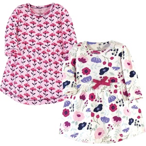 image:imageTouched by Nature Girls Toddler Baby and Womens Organic Cotton ShortSleeve and LongSleeve DressesBaby Toddler Pink Botanical Long Sleeve