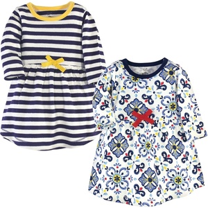 image:imageTouched by Nature Girls Toddler Baby and Womens Organic Cotton ShortSleeve and LongSleeve DressesBaby Toddler Pottery Tile Long Sleeve