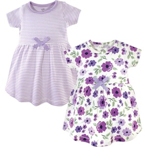 image:imageTouched by Nature Girls Toddler Baby and Womens Organic Cotton ShortSleeve and LongSleeve DressesBaby Toddler Purple Garden Short Sleeve