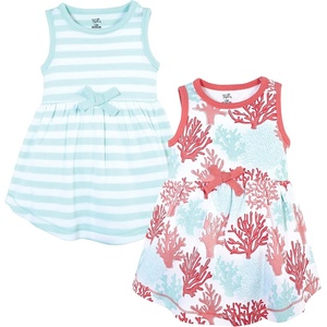 image:imageTouched by Nature Girls Toddler Baby and Womens Organic Cotton ShortSleeve and LongSleeve DressesCoral Reef
