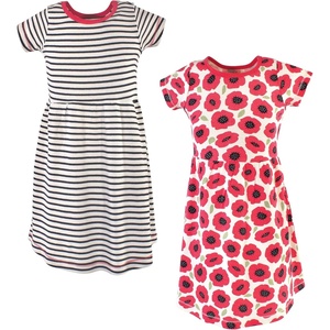 image:imageTouched by Nature Girls Toddler Baby and Womens Organic Cotton ShortSleeve and LongSleeve DressesYouth Poppy Short Sleeve