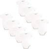 image:imageTouched by Nature Unisex Baby Organic Cotton Bodysuits 8 PackWhite 8pack