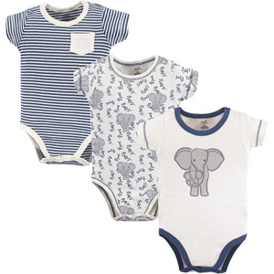 image:imageTouched by Nature Baby Boys Organic Cotton Bodysuits Bodysuit 3 PackElephant 3pack