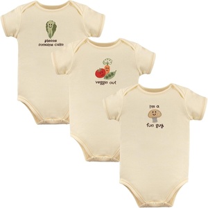 image:imageTouched by Nature Baby Boys Organic Cotton Bodysuits Bodysuit 3 PackMushroom 3pack