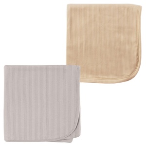 image:imageOrganic Cotton Swaddle Blanket 2PackTanGray